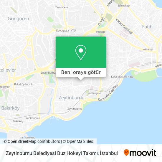 Zeytinburnu Belediyesi Buz Hokeyi Takımı harita