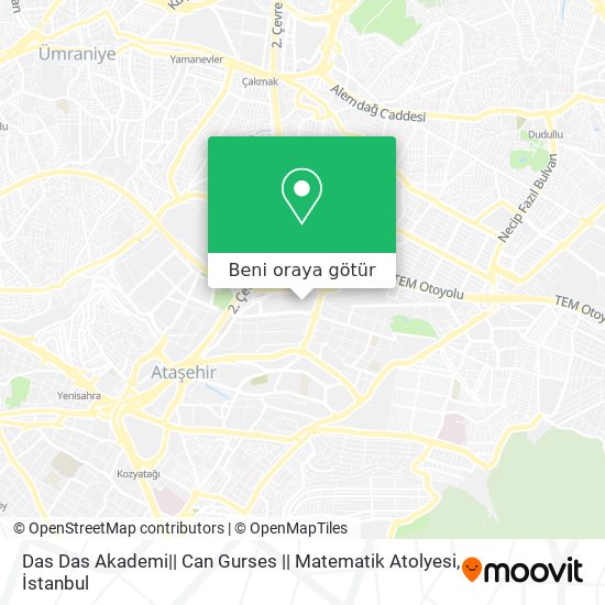 Das Das Akademi|| Can Gurses || Matematik Atolyesi harita