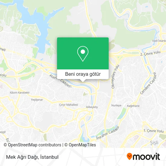Mek Ağrı Dağı harita