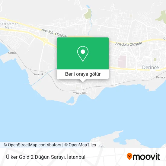 Ülker Gold 2 Düğün Sarayı harita