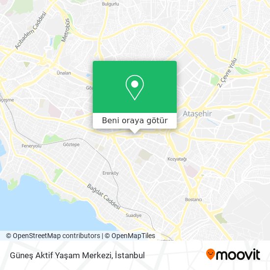Güneş Aktif Yaşam Merkezi harita