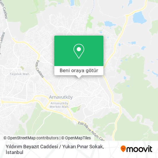 Yıldırım Beyazıt Caddesi / Yukarı Pınar Sokak harita