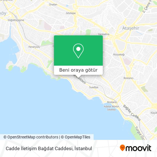 Cadde İletişim Bağdat Caddesi harita