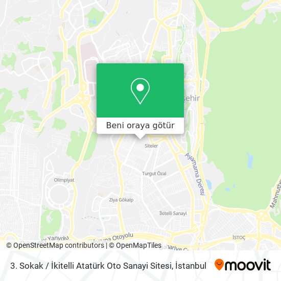 3. Sokak / İkitelli Atatürk Oto Sanayi Sitesi harita