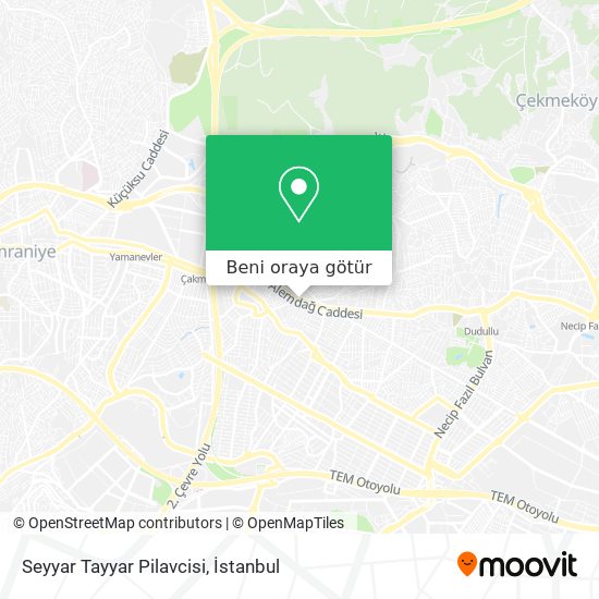 Seyyar Tayyar Pilavcisi harita