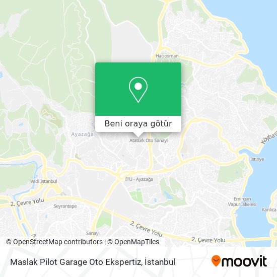 Maslak Pilot Garage Oto Ekspertiz harita
