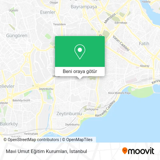 Mavi Umut Eğitim Kurumları harita