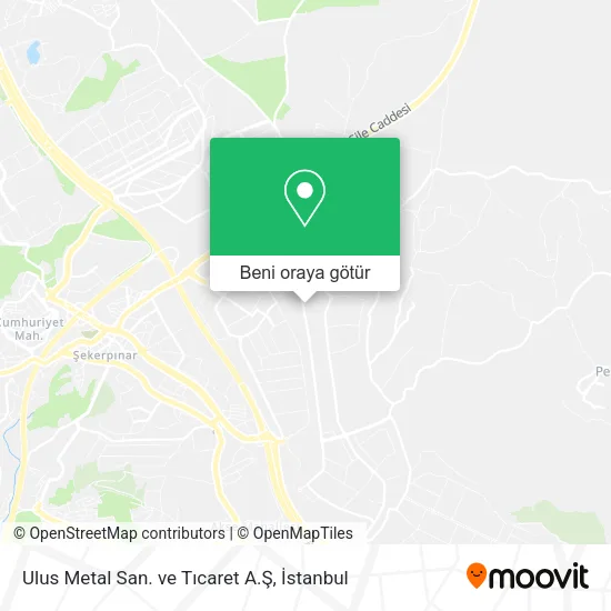Ulus Metal San. ve Tıcaret A.Ş harita