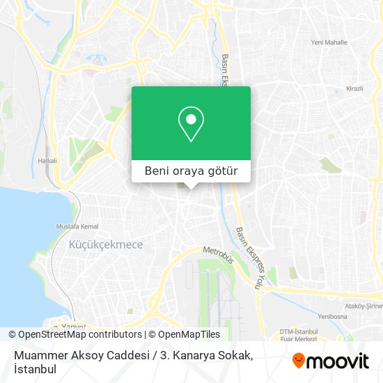 Muammer Aksoy Caddesi / 3. Kanarya Sokak harita