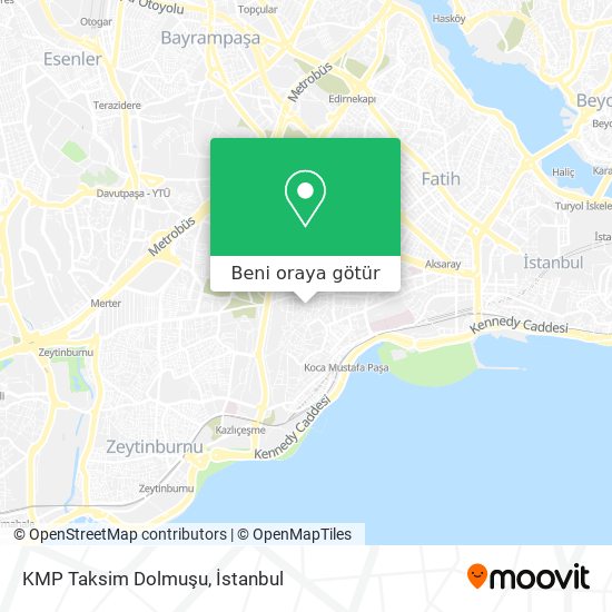 KMP Taksim Dolmuşu harita