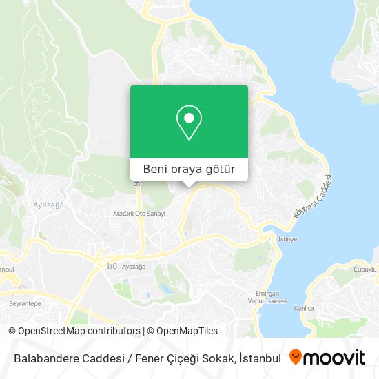 Balabandere Caddesi / Fener Çiçeği Sokak harita