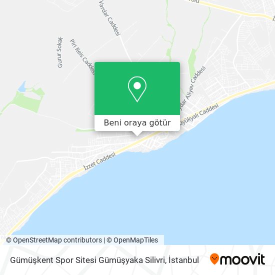 Gümüşkent Spor Sitesi Gümüşyaka Silivri harita