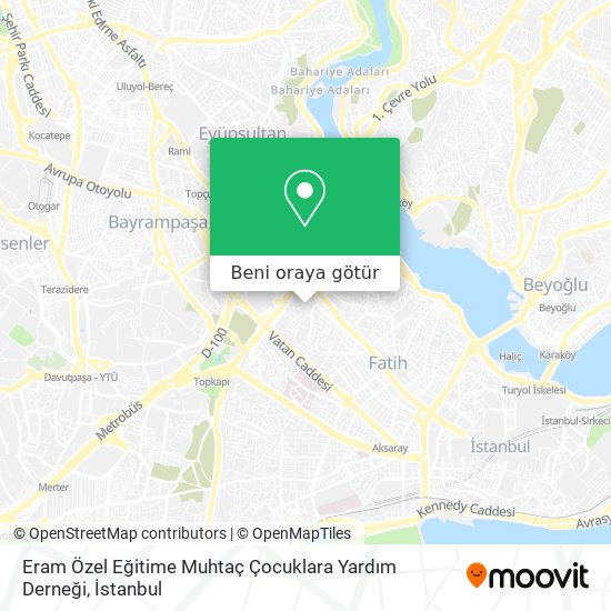 Eram Özel Eğitime Muhtaç Çocuklara Yardım Derneği harita