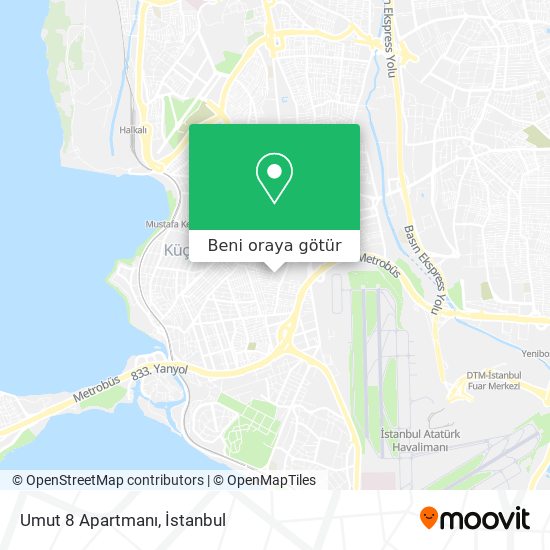 Umut 8 Apartmanı harita