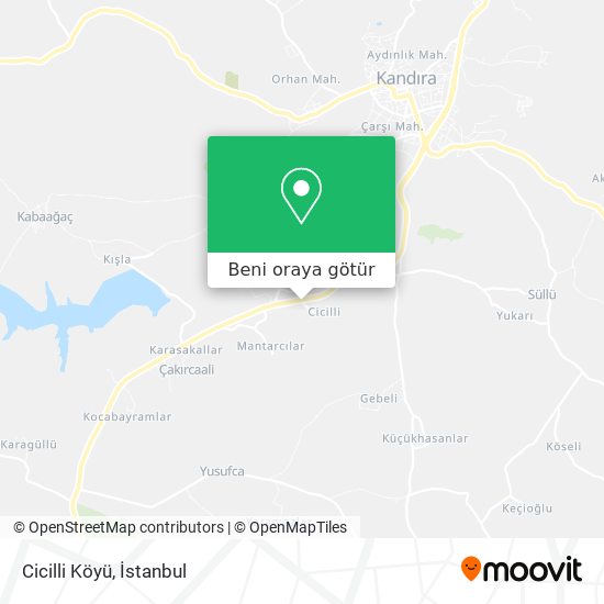 Cicilli Köyü harita