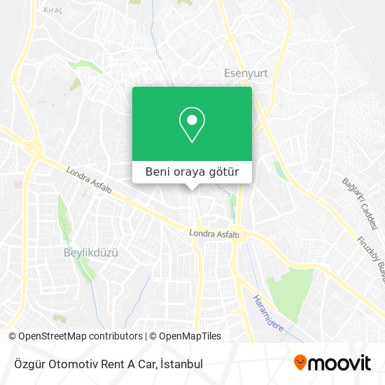 Özgür Otomotiv Rent A Car harita