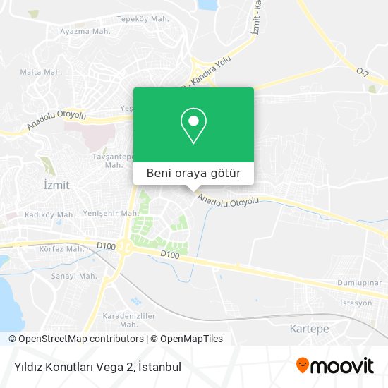 Yıldız Konutları Vega 2 harita