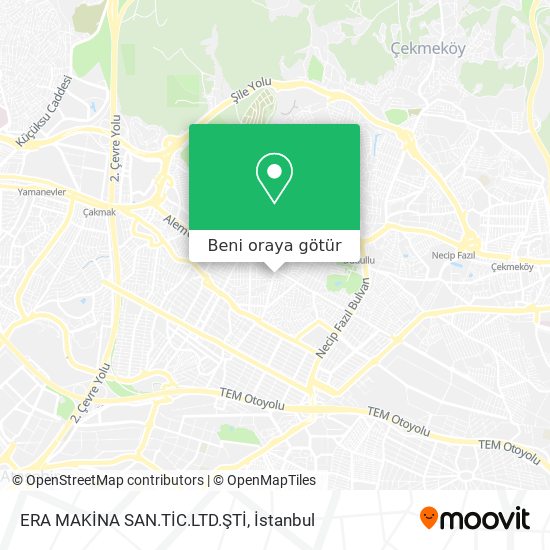 ERA MAKİNA SAN.TİC.LTD.ŞTİ harita