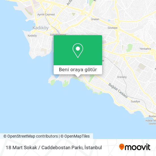 18 Mart Sokak / Caddebostan Parkı harita