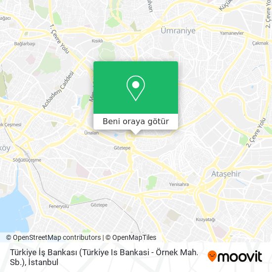 Türkiye İş Bankası (Türkiye Is Bankasi - Örnek Mah. Sb.) harita