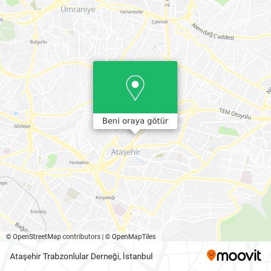 Ataşehir Trabzonlular Derneği harita
