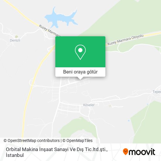Orbital Makina İnşaat Sanayi Ve Dış Tic.ltd.şti. harita