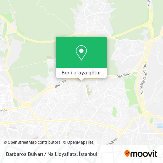 Barbaros Bulvarı / Ns Lidyaflats harita