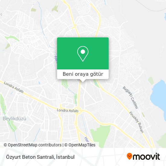 Özyurt Beton Santrali harita