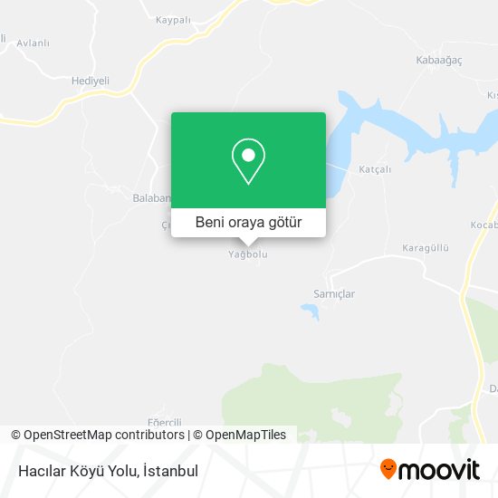 Hacılar Köyü Yolu harita