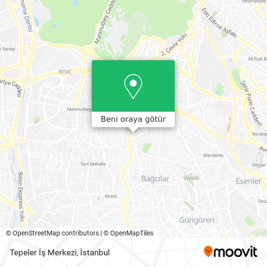 Tepeler İş Merkezi harita