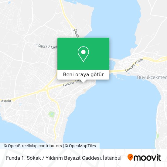 Funda 1. Sokak / Yıldırım Beyazıt Caddesi harita