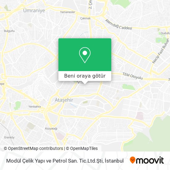 Modül Çelik Yapı ve Petrol San. Tic.Ltd.Şti harita