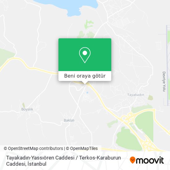 Tayakadın-Yassıören Caddesi / Terkos-Karaburun Caddesi harita
