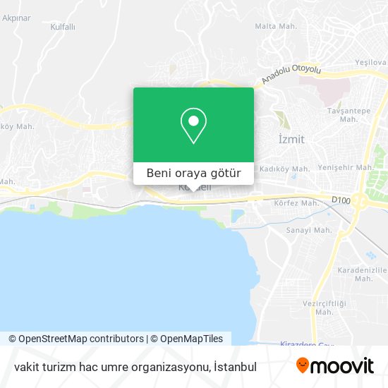 vakit turizm hac umre organizasyonu harita
