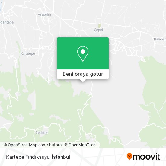Kartepe Fındıksuyu harita