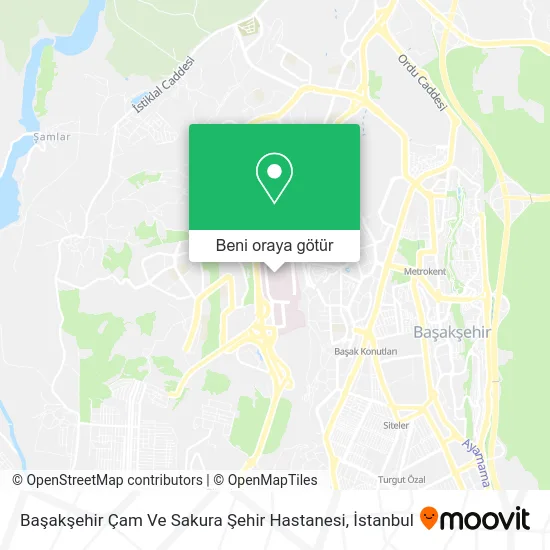 Başakşehir Çam Ve Sakura Şehir Hastanesi harita