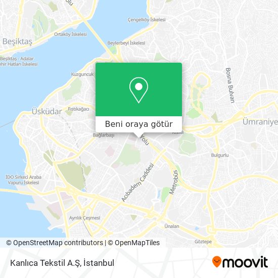 Kanlıca Tekstil A.Ş harita