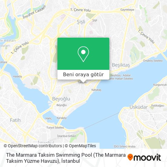 The Marmara Taksim Swimming Pool (The Marmara Taksim Yüzme Havuzu) harita