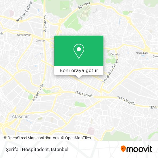 Şerifali Hospitadent harita
