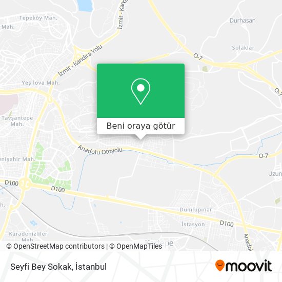 Seyfi Bey Sokak harita