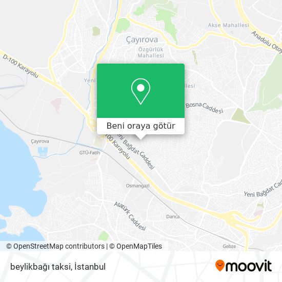 beylikbağı taksi harita