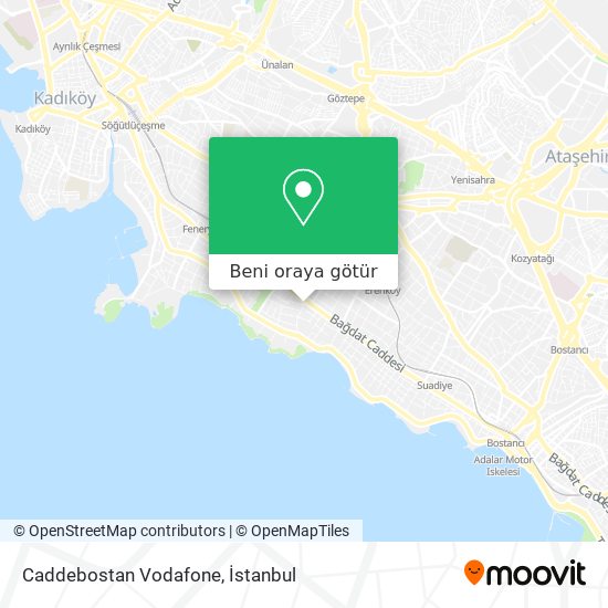 Caddebostan Vodafone harita