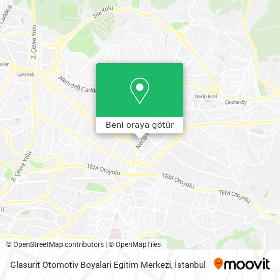 Glasurit Otomotiv Boyalari Egitim Merkezi harita