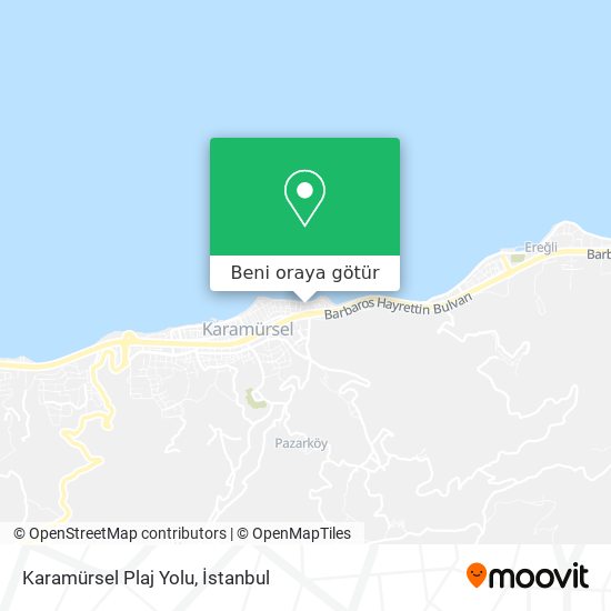 Karamürsel Plaj Yolu harita