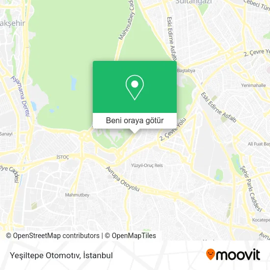 Yeşiltepe Otomotıv harita