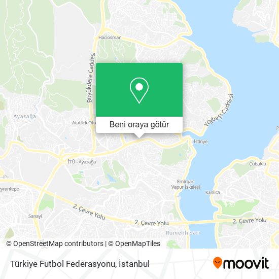 Türkiye Futbol Federasyonu harita