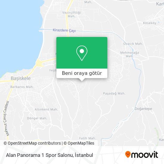 Alan Panorama 1 Spor Salonu harita