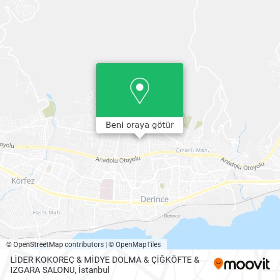 LİDER KOKOREÇ & MİDYE DOLMA & ÇİĞKÖFTE & IZGARA SALONU harita