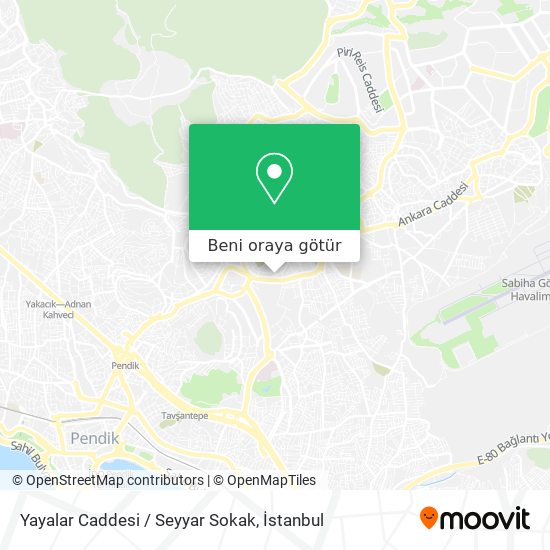 Yayalar Caddesi / Seyyar Sokak harita