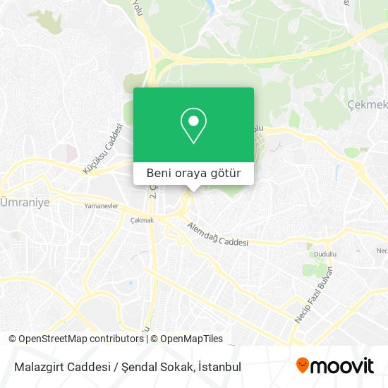 Malazgirt Caddesi / Şendal Sokak harita